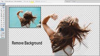 Photoshop Tutorial Photoshop remove hair background  One Click me Background Hataye  Photoshop 7.0