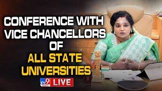 Governor Tamilisai LIVE  Conference With Vice Chancellors Of All State Universities - TV9