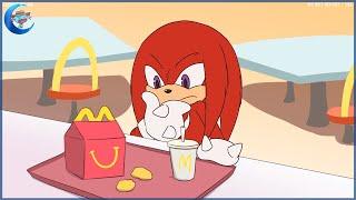 Movie Knuckles eats a Happy Meal   Animation