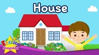 Kids vocabulary - Old House - Parts of the House -  English educational video