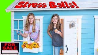 Assistant and Crystal Use The Playhouse for their Stress Ball Business