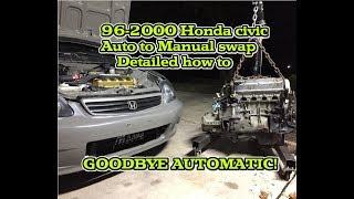 How to auto to manual swap a 96-00 civic.