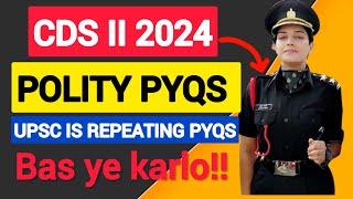 CDS Polity PYQs  CDS 2 2024  CDS Result 2024  CDS 2 admit card  #cds #upsccds #upsc #upscexam