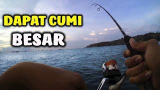 TERBUKTI STRIKE..  Waktu Yang Tepat Untuk Memancing Cumi Mancing Di Pinggir Pantai