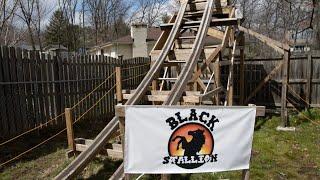 Sister Rides Insane Backyard Roller Coaster