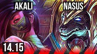 AKALI vs NASUS TOP  68% winrate 628  VN Grandmaster  14.15