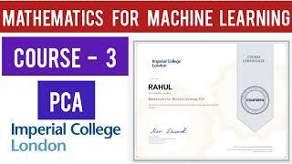 Coursera Mathematics For Machine Learning Course 3 Answers  PCA Programming Assignments AnswerICL