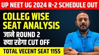 UP NEET 2024 Vacant Seats Cutoff & Upgradation Possibilities in Round 2  Round 2 schedule