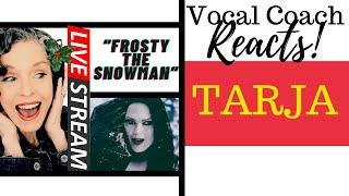 LIVE REACTION TARJA Frosty The Snowman DARK CHRISTMAS Voice Coach Reacts & Deconstructs