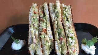 How to make Veg Mayonnaise sandwich hindi by Poojas kitchen