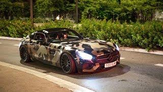 Mercedes-AMG GT S w Custom Straight Pipes - LOUD Revs Accelerations & Crackles 