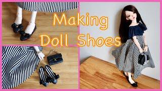 【BJD Shoes  Making】100均の材料でドール用ミニチュア靴作り Miniature Doll Shoes for CPFairyLand minifee Chloe
