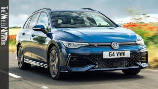 2025 Volkswagen Golf Estate R-Line 1.5 eTSI  Anemone Blue  Driving Interior Exterior UK Spec