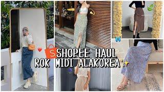 SHOPEE HAUL ROK MIDI  MAXI ALA KOREA WAJIB PUNYA  ANGGUN BANGET