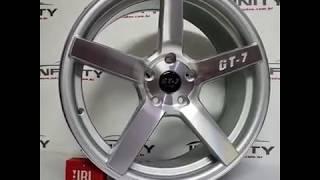 Roda C-spec 1 Aro 18 Prata Diamantado Gt7 Racing