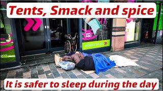 Smack spice and tents in Liverpool city centre