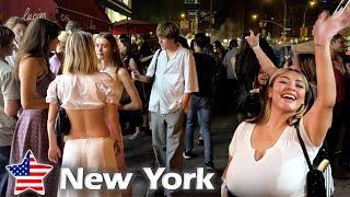  NEW YORK NIGHTLIFE DISTRICTS TOUR  BUSIEST SPOTS Best Places to Visit ▶ FULL WALK