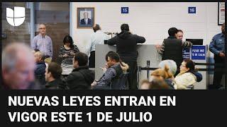 Lo que debes saber de las nuevas leyes que entran en vigor este 1 de julio en varios estados