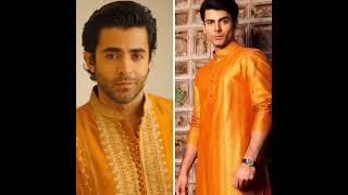 Choose Sheryar Munawar Vs Fawad Khan same colour dress 