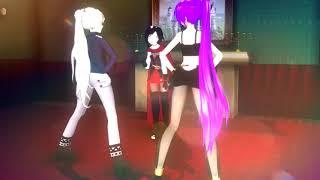 【MMD RWBY x OC】Anaconda  a.k.a Weiss and Irnan twerk for Ruby  Motion DL