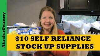 Stock Up Prepping Supplies...$10 Self Reliance...Dollar Tree Haul Preppers