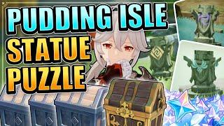 Pudding Isle Statue Puzzle Golden Apple Archipelago EASY TO FOLLOW Genshin Impact 2.8 Chest Location