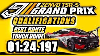 Asphalt 9 Touch Drive  Grand Prix ZenvoTSR-S 0124.197 Qualifications 1⭐ BEST ROUTE