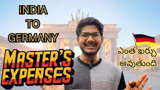 Masters Expenses I Step by Step Explained I Masters in Germany I in Telugu I from India to Germany