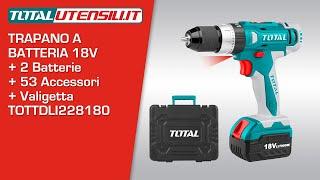 Trapano avvitatore a batteria 18V Total One Battery TOTTDLI228180 - TotalUtensili.it