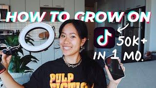 HOW TO GROW ON TIK TOK IN ONE MONTH & how I grew to 50000+ followers in my first month on Tik Tok