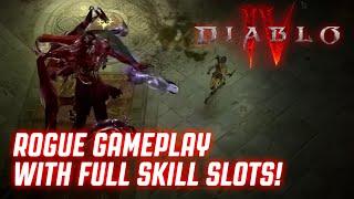 Diablo 4 Early Access Beta ROGUE GAMEPLAY WITH FULL SKILL SLOTS