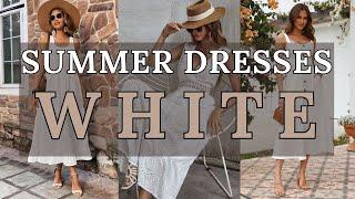 2024 Fashion Trends  Best White Summer Dresses for Effortless Elegance