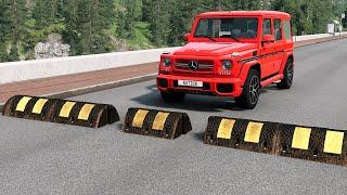 Cars vs Unfinished Speed Bump – BeamNG.Drive