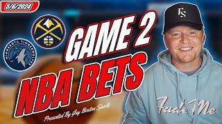 Timberwolves vs Nuggets GAME 2 NBA Picks Today  FREE NBA Best Bets Predictions and Player Props