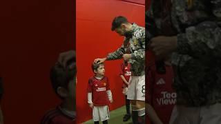 Bruno Fernandes Cheers Up Crying Mascot In Old Trafford Tunnel 