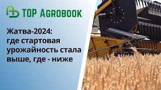 Жатва-2024 где стартовая урожайность стала выше где - ниже  TOP Agrobook обзор аграрных новостей