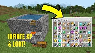 EASY Automatic Fish Farm - Minecraft Bedrock