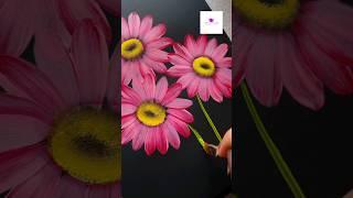 Paint some beautiful flowers following the easy steps #artvideo #artwork #viral #flowerpainting