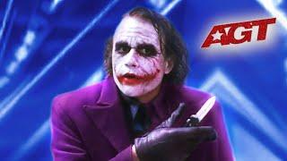 The Joker SCARES The Judges With TERRIFYING Magic Trick  AGT
