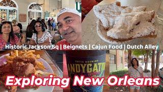 Exploring New Orleans  Jackson Sq   Beignets at Cafe Du Monde  Eat like a local at Coops Place