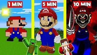 MARIO Build Battle In Minecraft - NOOB VS PRO CHALLENGE - Maizen Mizen Mazien Parody