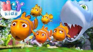 Five Little Fishies  Counting & Numbers Songs for Toddlers  HeyKids - Nursery Rhymes