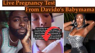 Davido’s Baby Mama Performs Live Pregnancy Test To prove Her Pregancy For Davido