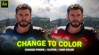 How to Change the Color of Powers  Clothes in After Effects