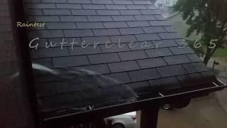 Never clean your gutters again Gutter Clear 365 rain test