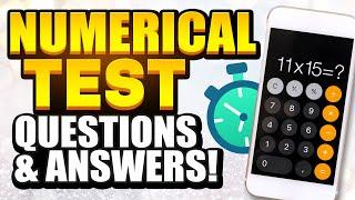 NUMERICAL REASONING TEST QUESTIONS & ANSWERS How to PASS a Numerical Reasoning Test with 100%