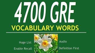 4700 GRE English Vocabulary Words 1 reverse