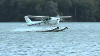 Wasserflugzeug Landung