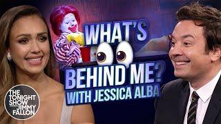 What’s Behind Me? with Jessica Alba  The Tonight Show Starring Jimmy Fallon