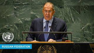  Russian Federation - Foreign Minister Addresses United Nations General Debate 79th Session